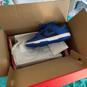 Nike Dunk Low Retro Black Hyper Cobalt 2021
